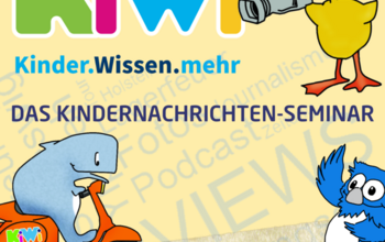 Flyer zum Kindernachrichtenseminar.